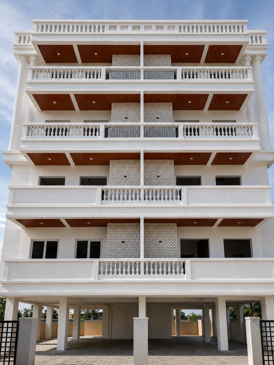 Hillcrest View Apartments in front of helipad area, Dehradun