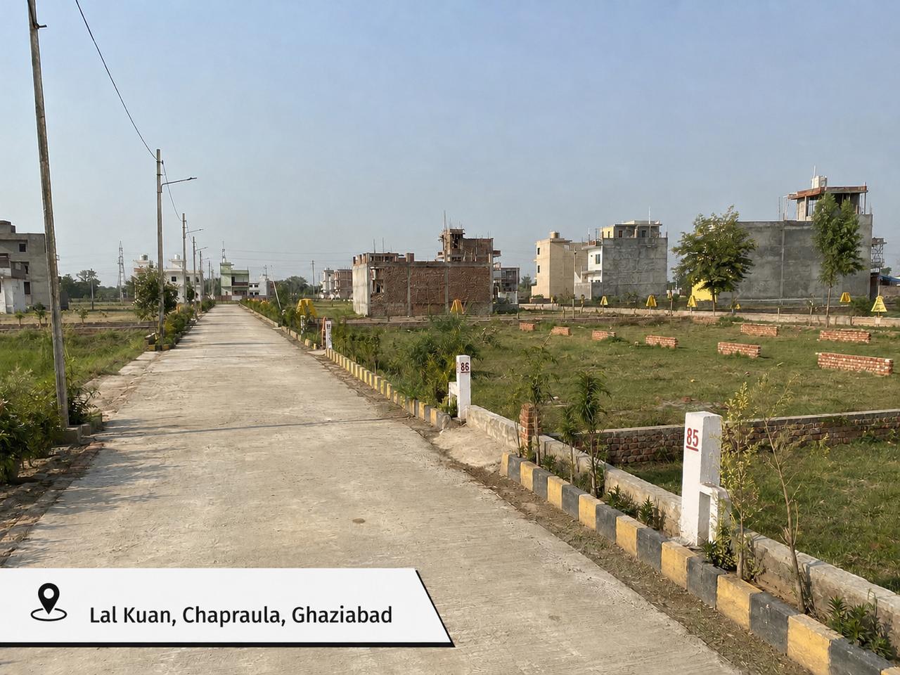 Plotted development at Lal Kuan, Ghaziabad near Chapraula Village