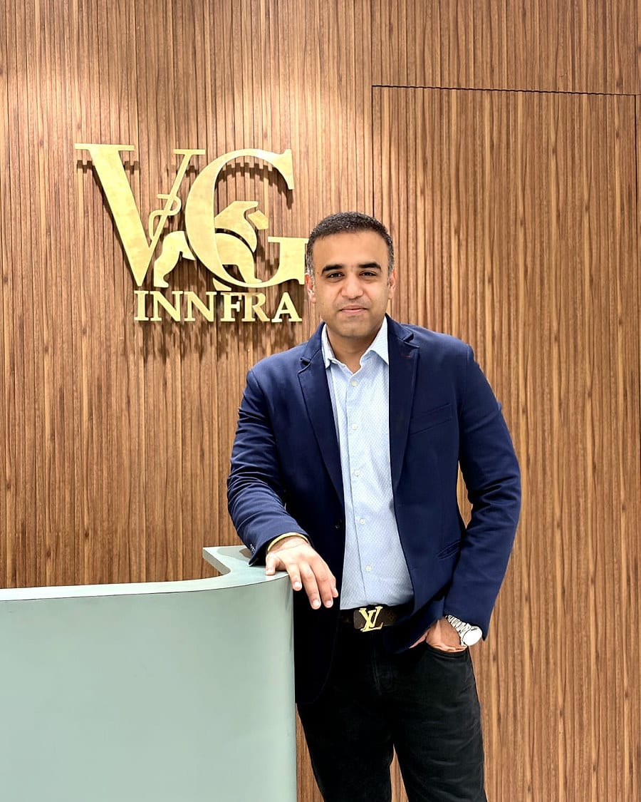 Verun Gupta, founder of VG INNFRA, at the office
